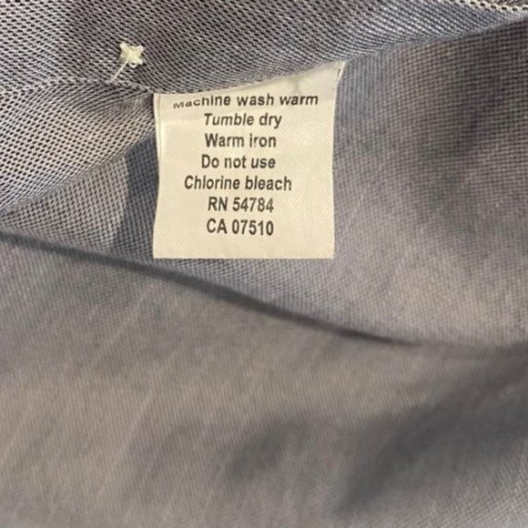 Joseph Abboud Dress Shirt Mens 17 34/35 Egyptian Cotton Long Sleeve Gray - Picture 10 of 10